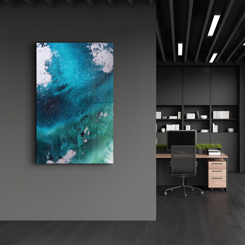 Elegant Tempered Glass Wall Art Painting, 13.8 x 21.7 inches | 100% Tempered Glass, Thickness: 0.16 inches | UV Printed for Vibrant Colors | Perfect for Home Decor, Living Room, & Office Spaces