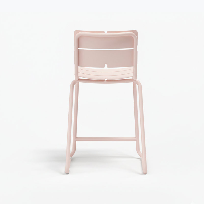 Corail Counter Stool Armless, Pastel Pink