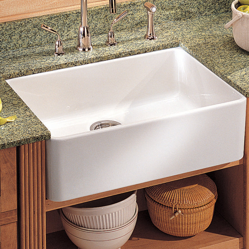 Manor House 20" L x 16" W Undermount Kitchen Sink, White