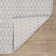 Optic Diamond Grey/Ivory Handwoven Cotton Rug