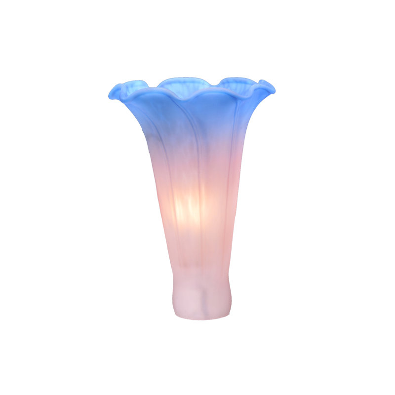 Abat-jour lys 3 "x H 5" rose / bleu, H 5 po x l 3,5 po x P 3,5 po, Rose / bleu
