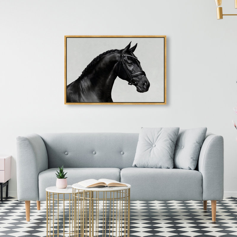 Midnight Majesty I Print by Oliver Gal, 31"H x 21"W, Gold Floater Frame