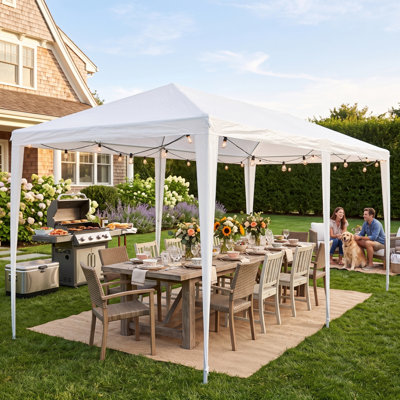 10'x30' Outdoor Party Wedding Tent without Removable Sidewalls - Heavy-Duty Canopy Gazebo for Events & Catering