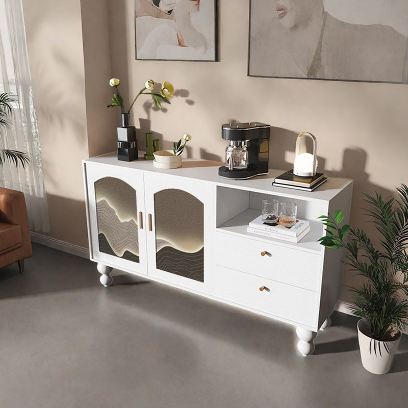 Buffet 59,1 po, Blanc