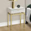 Table d'appoint, table de chevet contemporaine avec tiroir de rangement, petite table de chevet