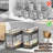 Demarious Freestanding Spice Jar & Rack Set
