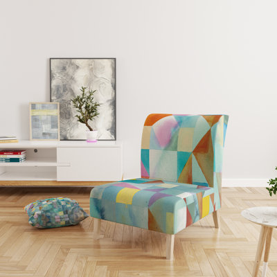 Fauteuil de chambre rembourré Modern Patchwork