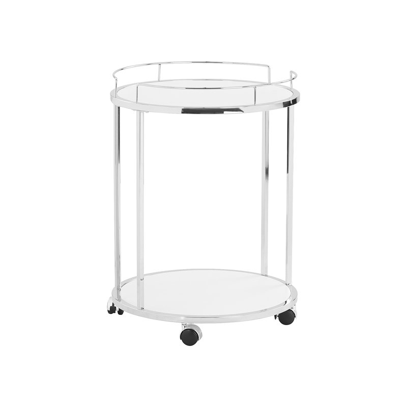 Sharece Serving Cart, White