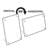 Beveled Edge L-Frame Acrylic Sign Holder 8.5"W X 11"H, 2-Pack
