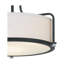 Plafonnier semi-encastré 3 lumières 17,5 po Dabira-670820140