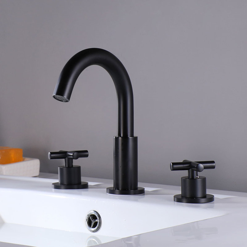 2-handle Bathroom Faucet, Matte Black