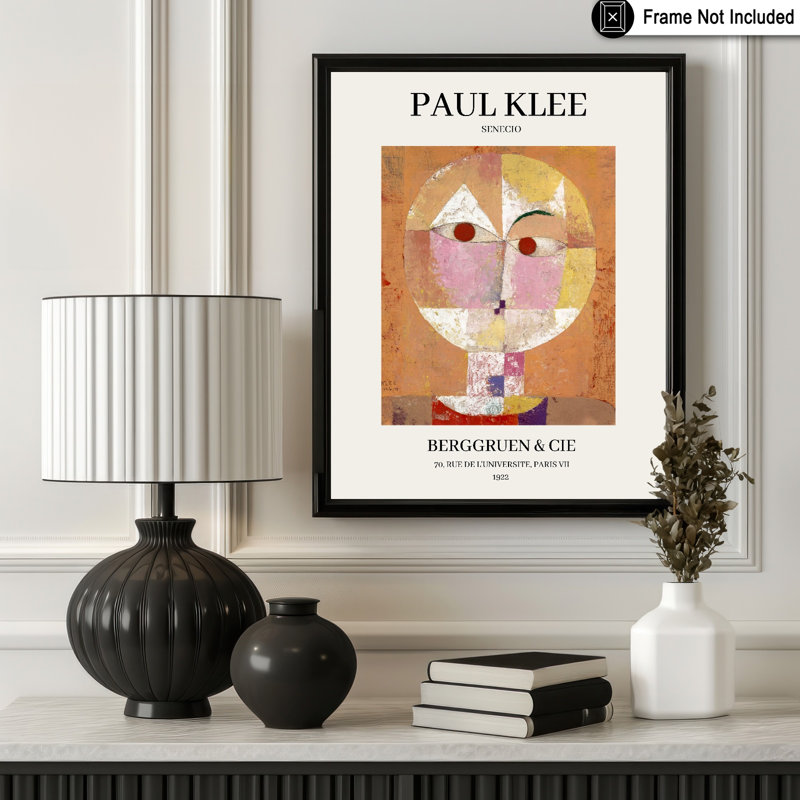 Paul Klee - Senecio, Unframed, Poster, 18"H x 24"W
