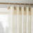 Pinstripe Linen Textured Semi Sheer Curtains-113450087