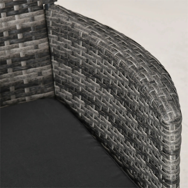 2 - Person Wicker Patio Dining Set with