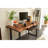  Live Edge Desk with U Shaped Legs and South American Walnut, with Keyboard Storage-854452115