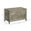 Boîte de rangement avec couvercle à charnière gris chic 30 "avec charnière - Chambre à coucher, vestibule, salon