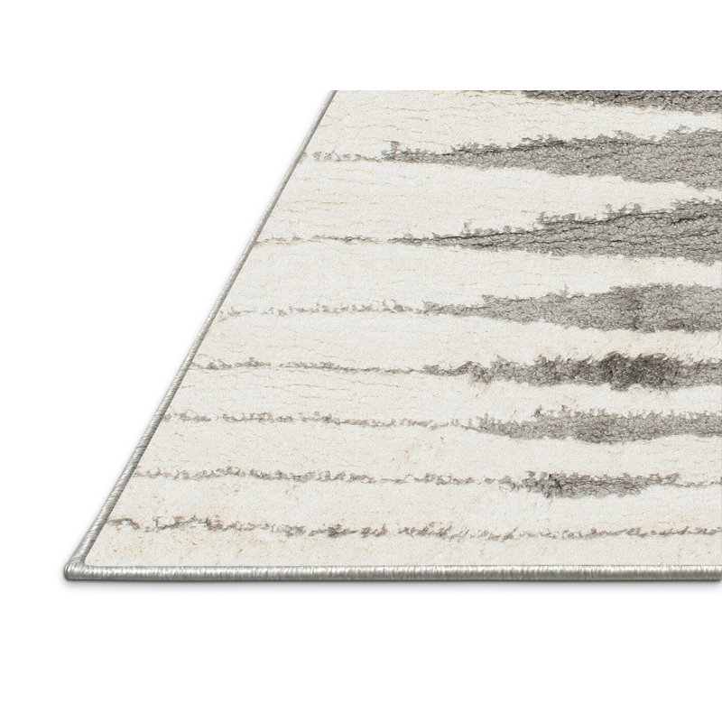 Tapis contemporain gris, Rectangle 2 pi x 3 pi