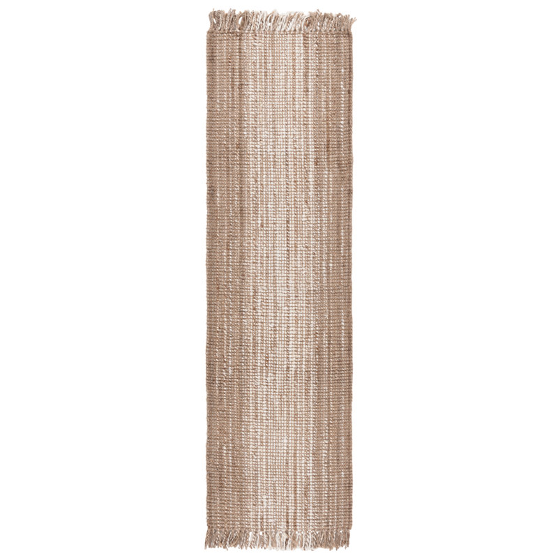 Natural Fiber Flatweave Jute Rug, Runner 2'3" x 8'