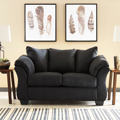 Canapé avec accoudoirs à plateau-coussin Darcy