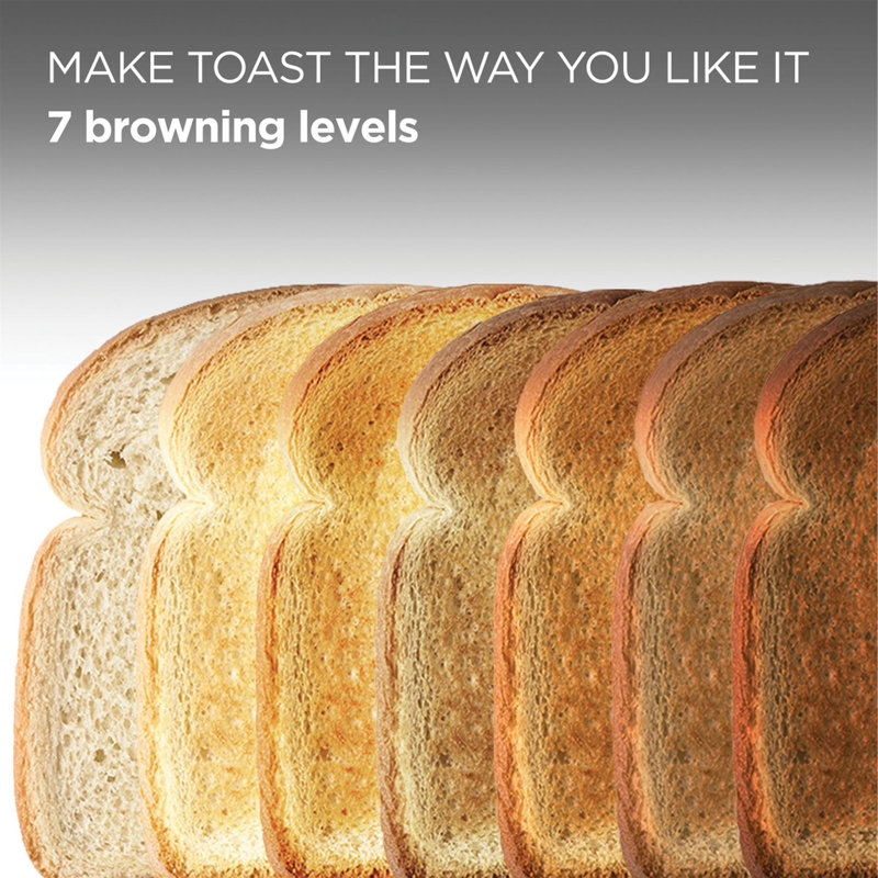 Ripple 2 Slot Toaster, Black