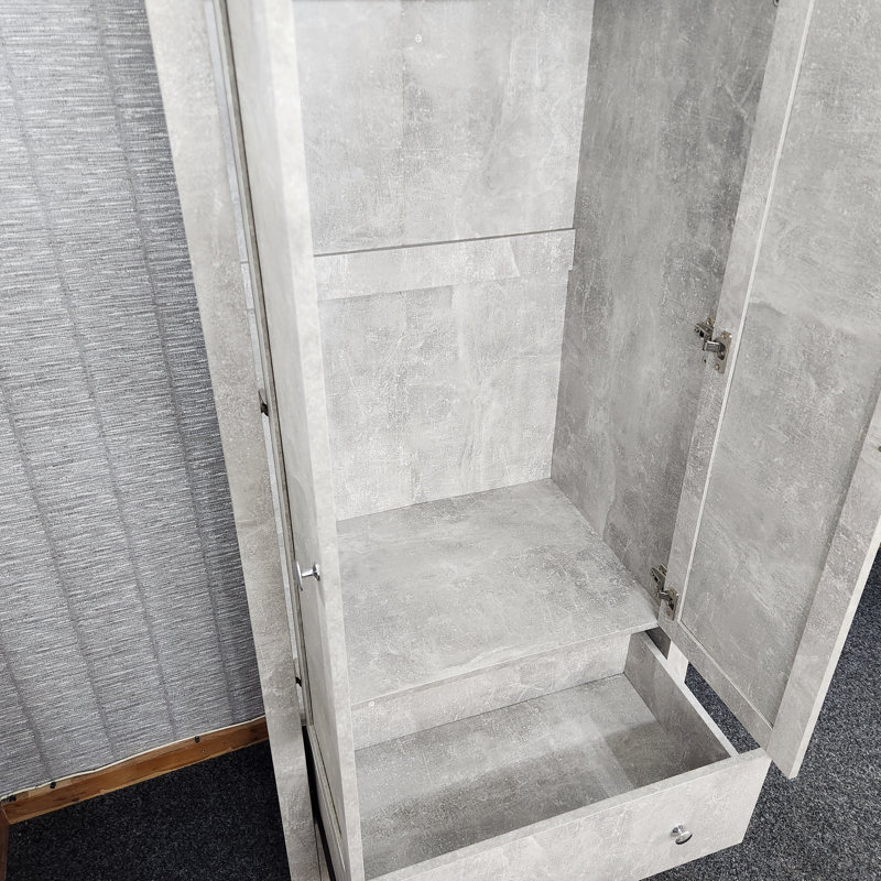 Alexendria 2 Door Manufactured Wood Wardrobe