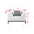Hogarth Faux Leather Armchair-1695188159