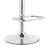 Attie Swivel Adjustable Height Armless Bar Stool with Pedestal Base in Faux Leather and Metal-123457405-123457406