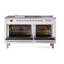 ILVE Nostalgie II Noblesse 60 inch Dual Fuel Range  (7 Sealed Burners + Griddle + French Top, Triple Glass Door, RAL)-101090797-101090786