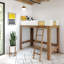 Lit mezzanine simple en bois massif Ambur-649291400
