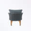 Chaise berçante de patio avec coussins en polyester doux et structure en bois durable-60931498