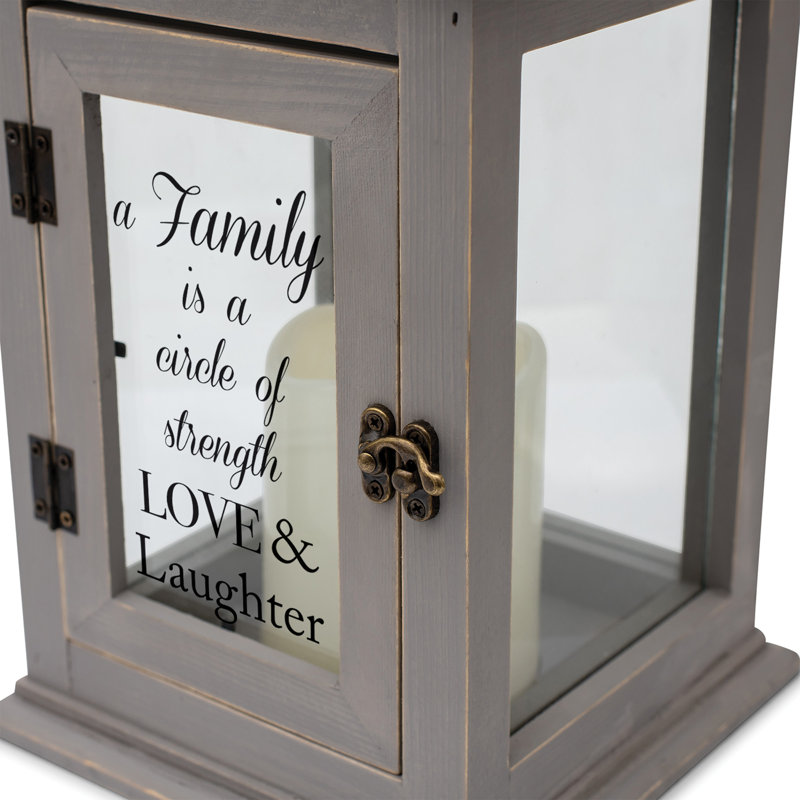 13'' H Tabletop Lantern with Candle Included