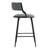 Counter Stool, PU Seat & Metal Base with Footrest