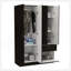 Armoire Alpes, chambre, noir / blanc