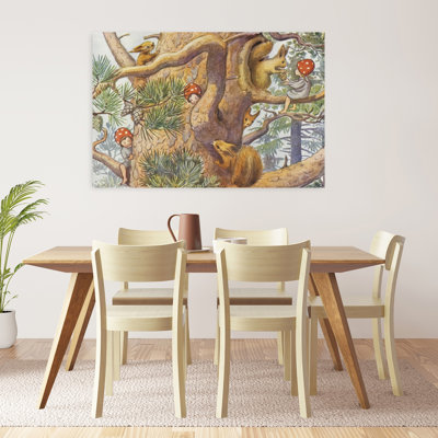 «Elsa Beskow Tomtebobarnen 1937 Tracdet», reproduction d'art mural abstrait contemporain