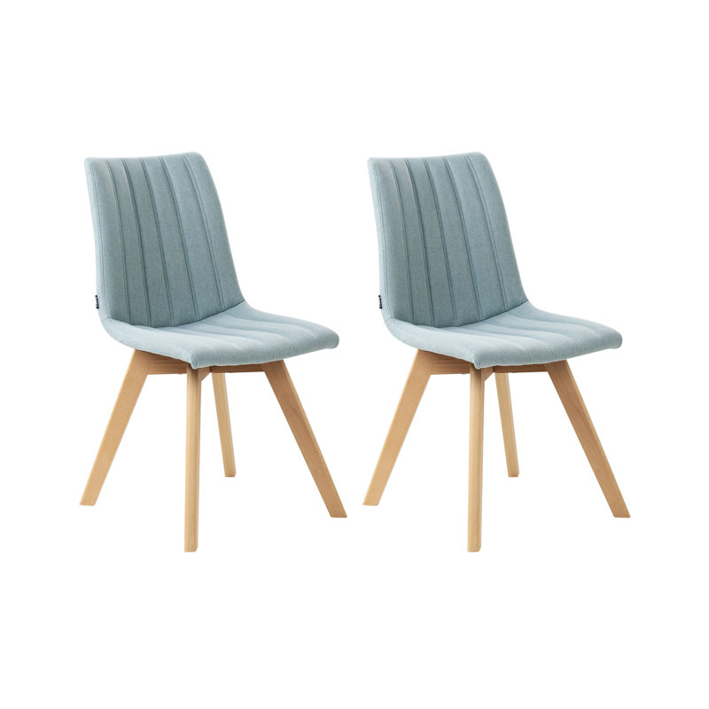 Set of 2 Dining Chairs CALGARY II Fabric , Blue