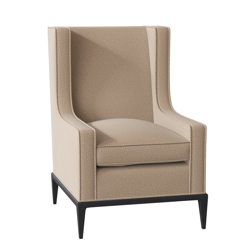 Fauteuil à oreilles 28 po Claxton, Espresso, Blé Maya