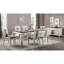 Ensemble de 2 chaises d'appoint classiques en bois massif gris patiné classique