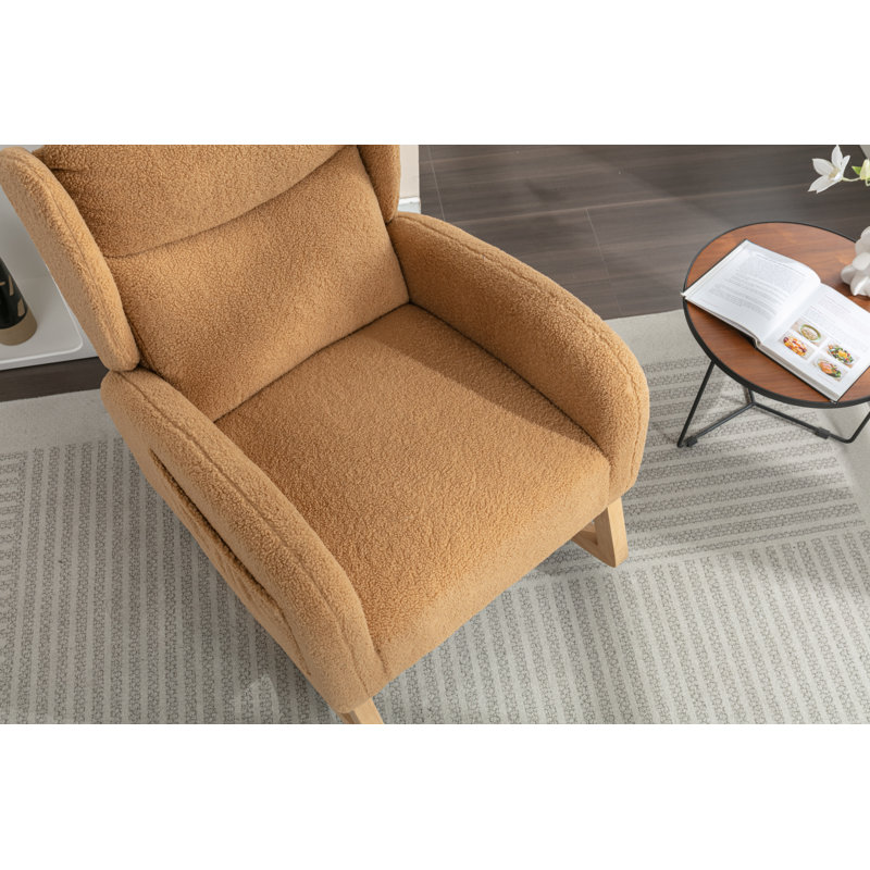 Fauteuil d'appoint pivotant Comfy, Corail