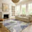 Machine Washable Indoor/Outdoor Chantille ACN2589 Abstract Rug-451664930-451664933