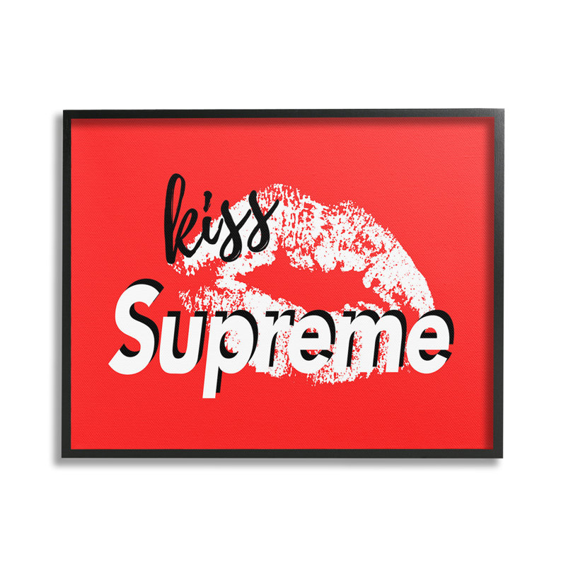 BaiserSupremeon, Noir, H 24 po x l 30 po