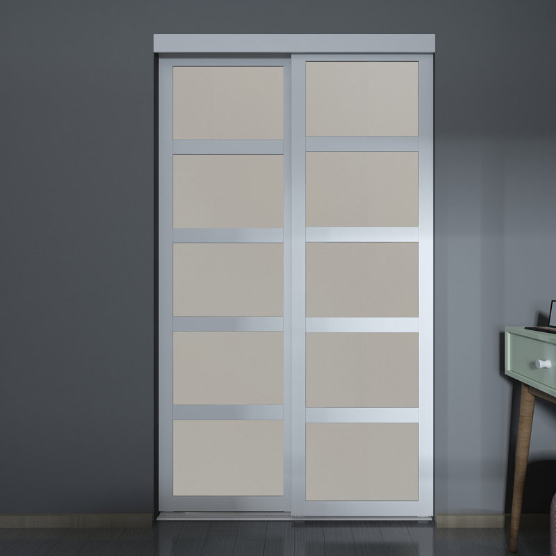 Portes à panneaux et portes coulissantes en bois et pvc/vinyl Indoor Studio, l 60 po x H 80,5 po, Blanc