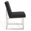 Chaise d'appoint rembourrée en acier inoxydable Athens-1213203037-1208593125