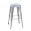 Tabourets de bar en métal sans dossier, hauteur du comptoir (lot de 2), 76 cm, amovibles, montage facile, en métal imperméable et stables, parfaits pour îlot de cuisine, bar, salle à manger, coin repas, table ou salle à manger familiale.