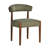 Upholstered Dining Chair Set of 4, Extra-Wide 20” Seat, Deep Cushioned Comfort, Plush Fabric, Solid Wood Legs-901888363