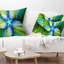 Coussin lombaire en étoile fractale rotative floral