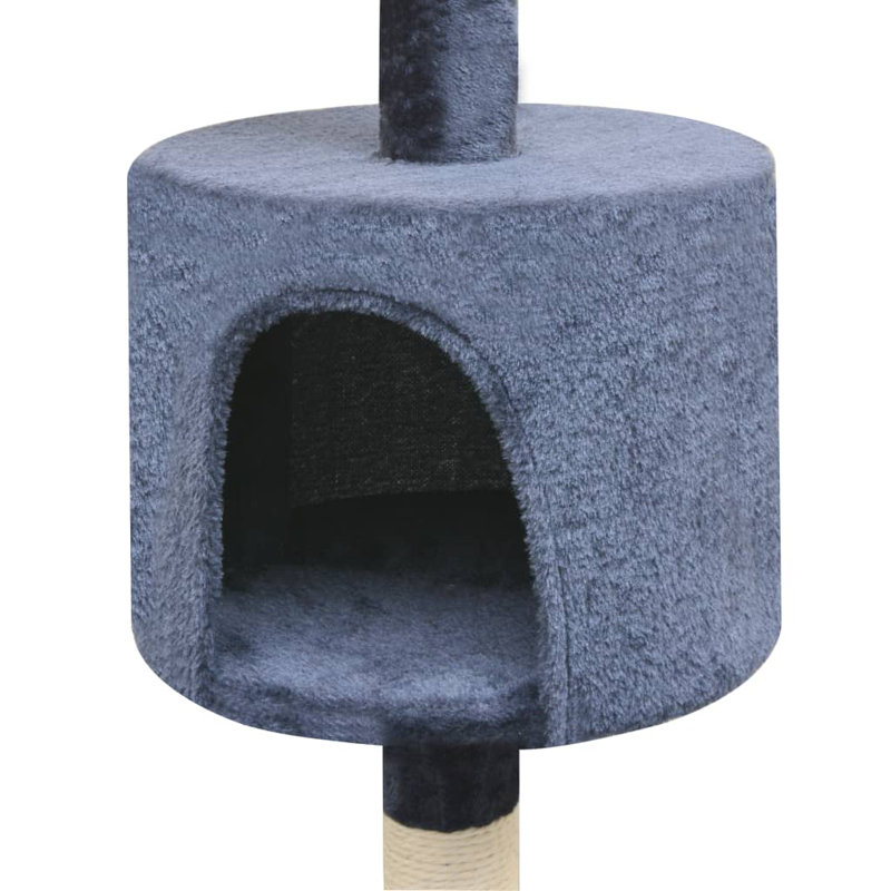 Amerina Cat Tree, 96 cm x 35 cm x 125 cm, Dark Blue