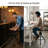 Swivel Pine Solid Wood Adjustable Height Counter Stool with Iron Frame-1034073683-951660729