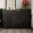 Commode 2 tiroirs 2 tiroirs avec finition noire