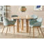 Aurelya Round Solid Wood Base Dining Table-1147974357