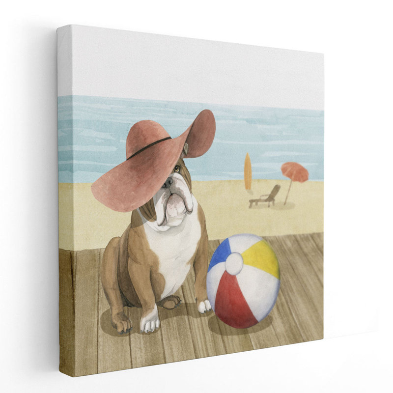«Lets Go For A Boardwalk I», reproduction d'art sur toile, H 12 po x l 12 po